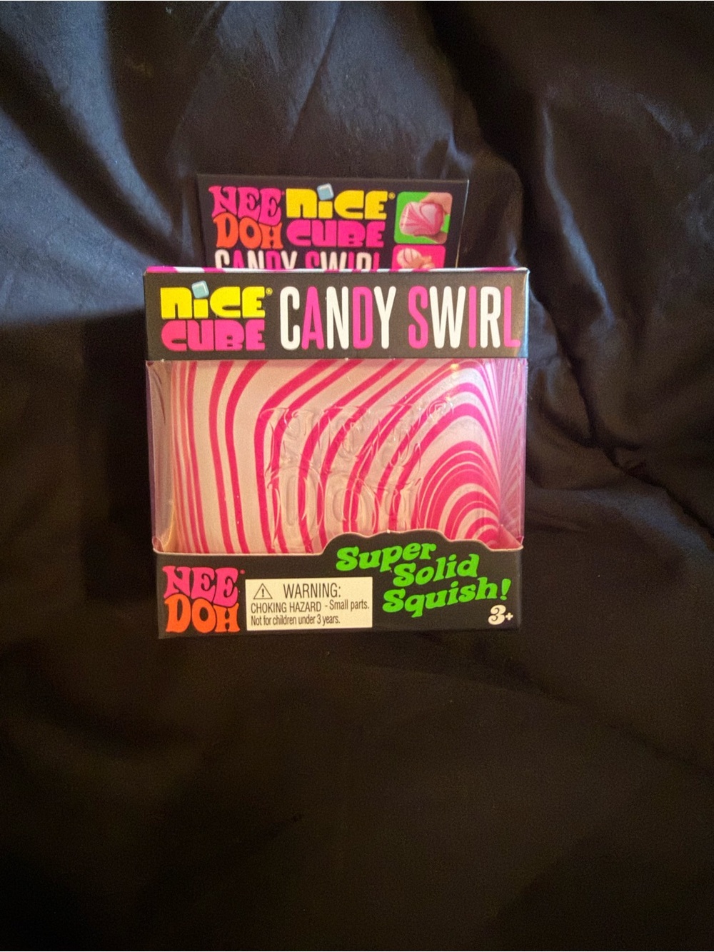 Needoh Nice Cube Candy Swirl Super Solid Squish